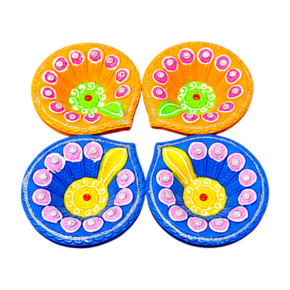 4 pc Deco Morpich, Diya Shk Pkt (MOQ=36pc)