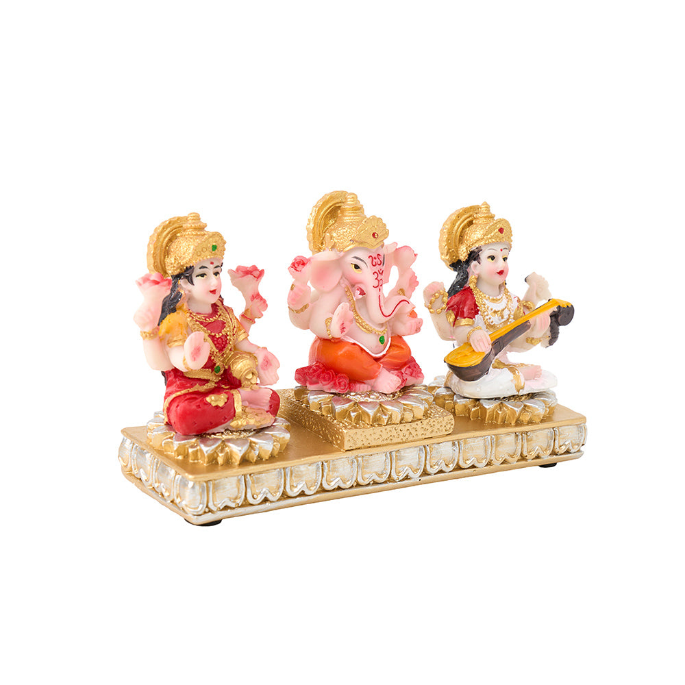 Laxmi Ganesh and Saraswati 3.5" 807522083586