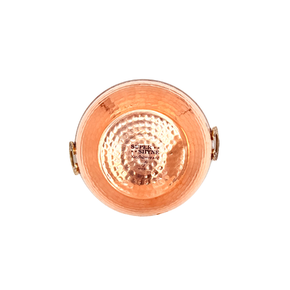 Copperexterior/ steel interior serving Karahi (wok), (MOQ=ea)
