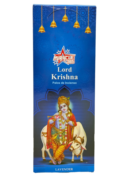 Miracle 365 Krishna incense (6 tubes of 20 sticks) frag lavender (MOQ=10pc)