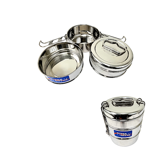 Modern tiffin Three part (MOQ=ea)