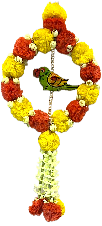 Floral circle hanging with traditional design (Thoran) (MOQ=ea)