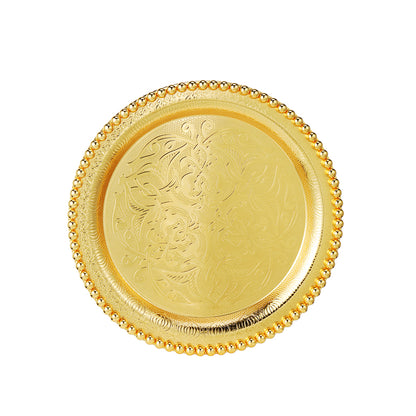 Gold colored plate 8.8 inch