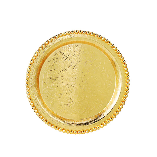Gold colored plate 8.8 inch