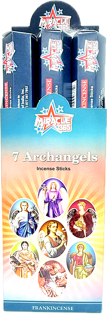 Miracle 365 brand 7 Archangels (6 tubes of 20 sticks) frag frankincense (MOQ=10pc)