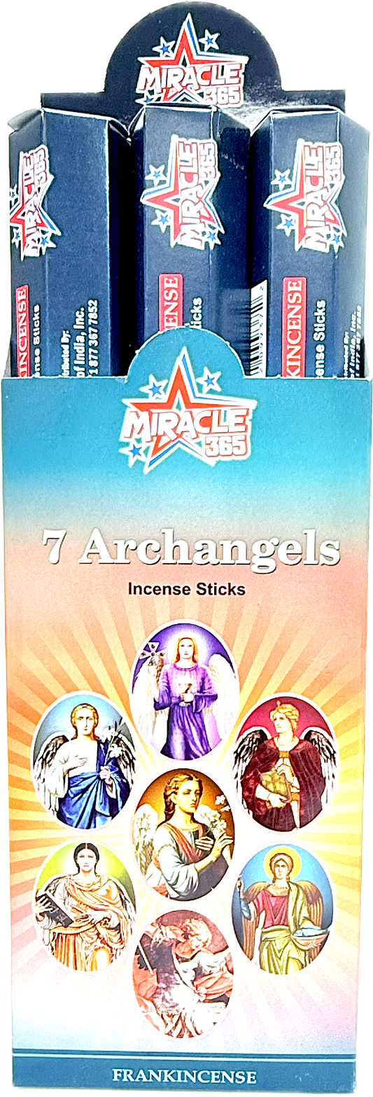 Miracle 365 brand 7 Archangels (6 tubes of 20 sticks) frag frankincense (MOQ=10pc)