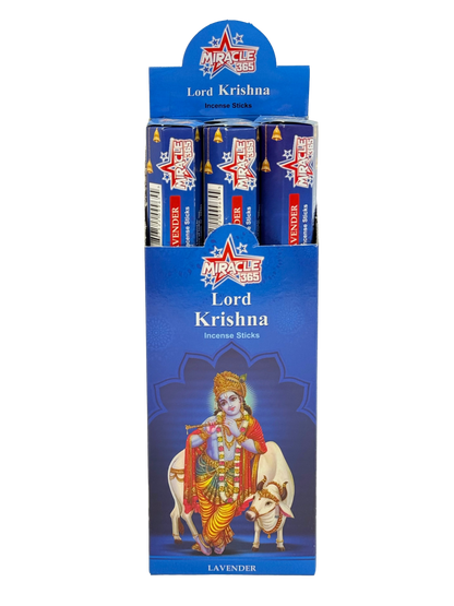 Miracle 365 Krishna incense (6 tubes of 20 sticks) frag lavender (MOQ=10pc)