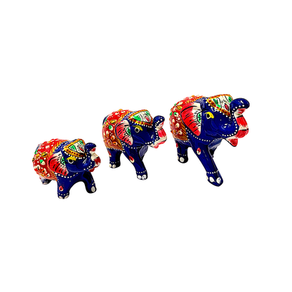 Hand crafted elephants set of 3 (MOQ=ea)