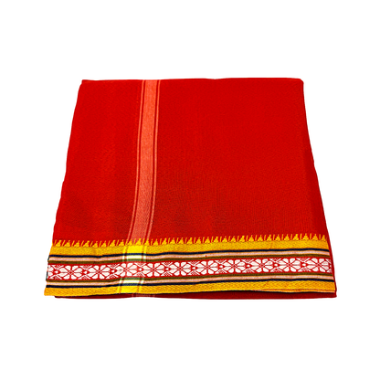 Dhotis 4.5(available  yellow orange white and cream silky cotton