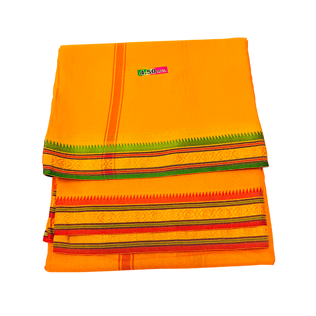 Dhotis 4.5(available  yellow orange white and cream silky cotton