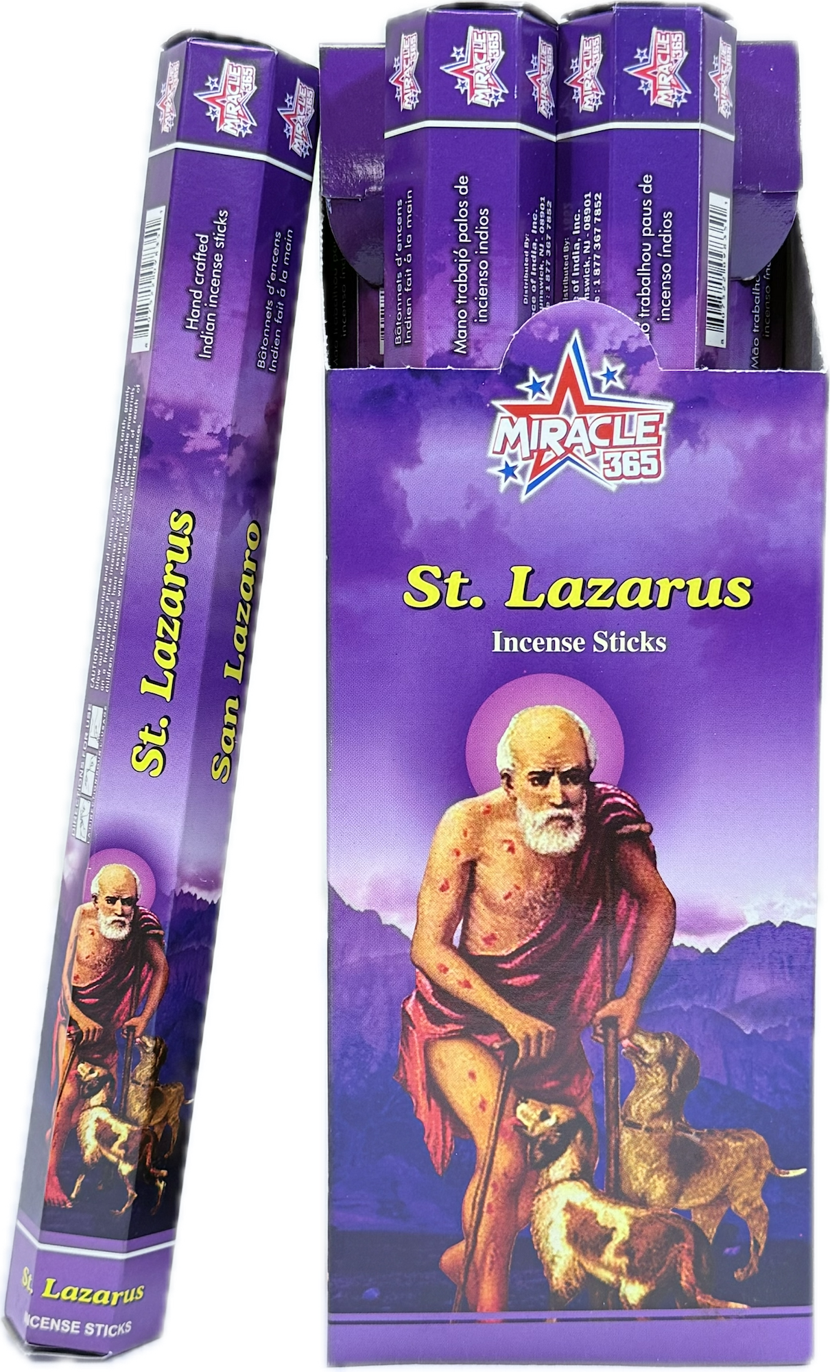 Miracle 365 San Lazaro incense (20sticks * 6 tubes) 10 Packs (MOQ=10pc)