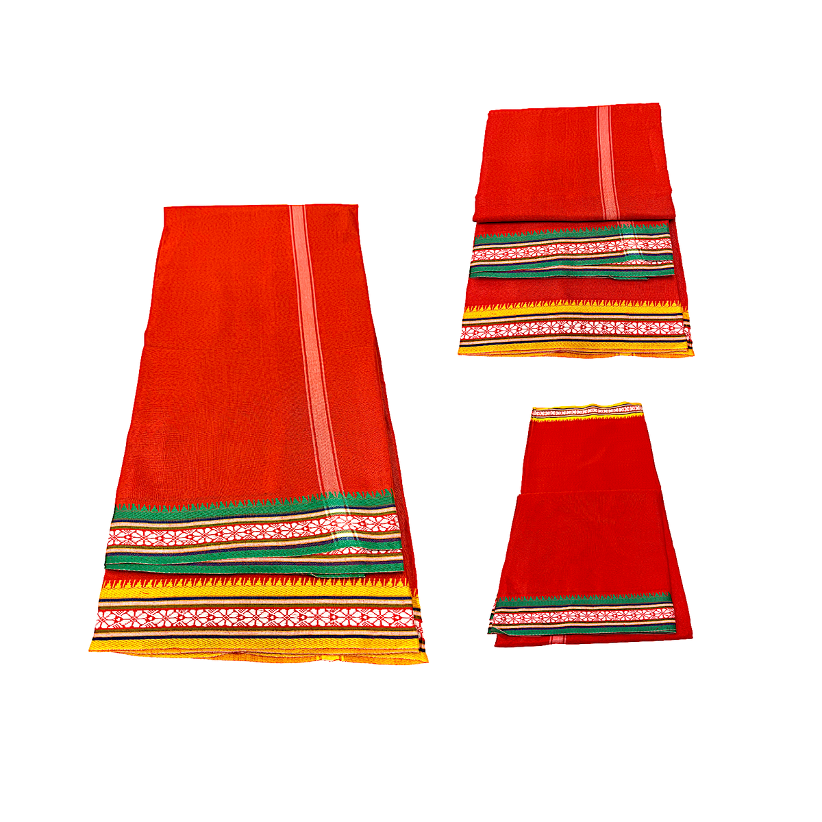 Dhotis 4.5(available  yellow orange white and cream silky cotton