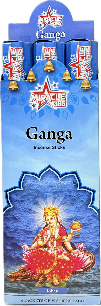 Ganga incense sticks (6 tubes of 20 sticks each) fragrance LOban (MOQ=10pc)