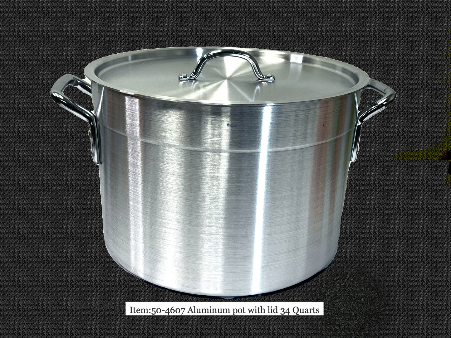 Aluminum  Pot with Lid  3mm thick- 28.5Qt, 27L (MOQ=ea)
