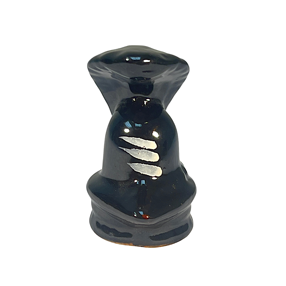 Shivling Ceramic 3 inch with Nagraaj (MOQ=ea)