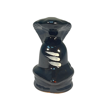 Shivling Ceramic 3 inch with Nagraaj (MOQ=ea)