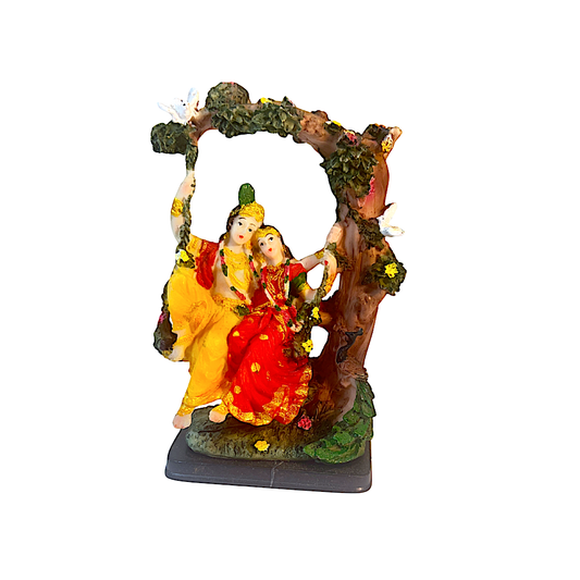 Radha Krishna on swing 6"- UD26-04(8332)(3326) (MOQ=ea)