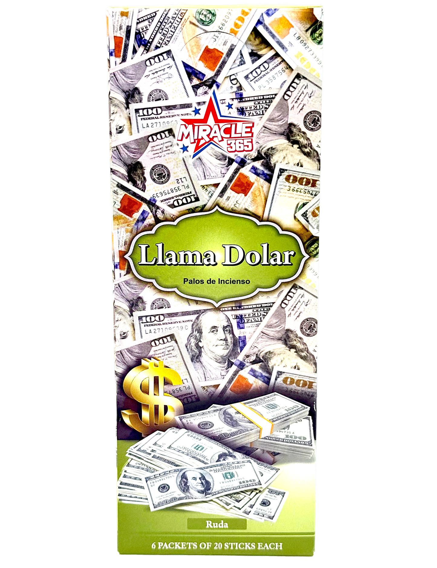 Call dollar incense sticks (6 tubes of 20 sticks each) (MOQ=10pc)