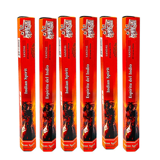 Miracle 365 Indian Spirit  (6 tubes of 20 incense sticks each) (MOQ=10pc)