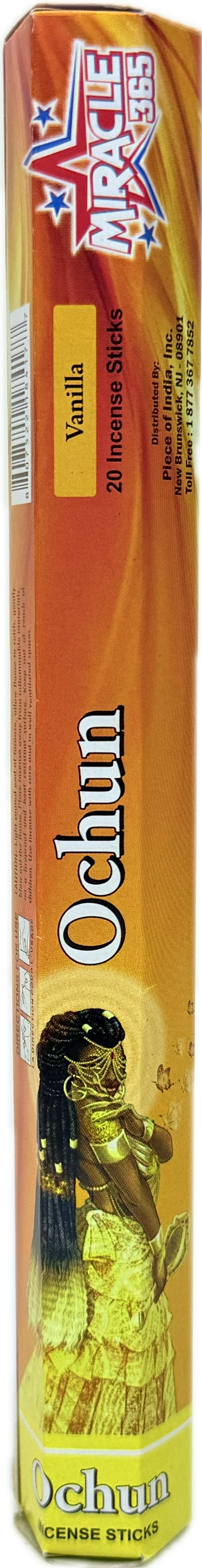 Ochun incense sticks (6 tubes of 20 sticks each) Vanilla (MOQ=10pc)