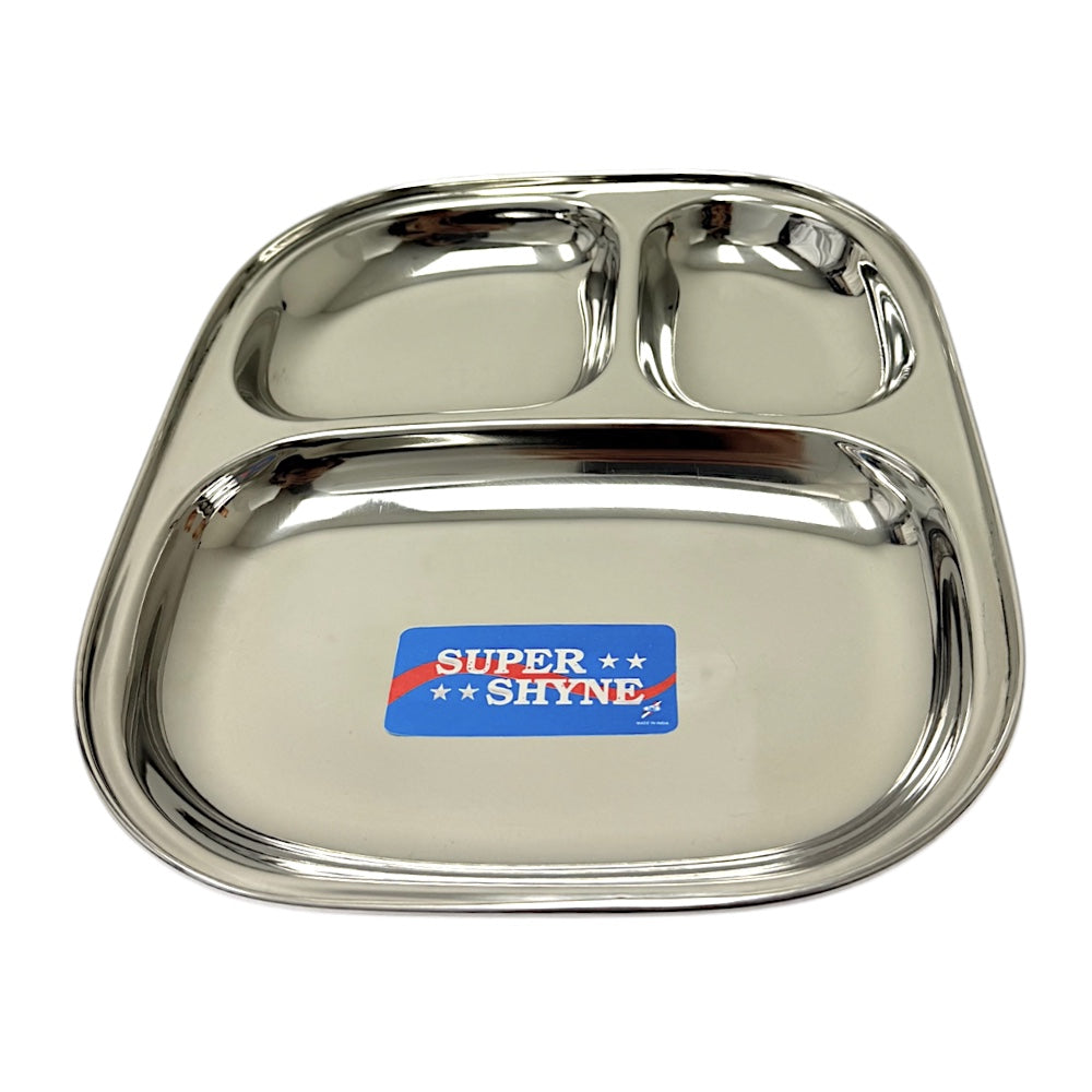 Lunch Tray Junior L10.75" W 9.5" 3 sectional  (MOQ=ea)