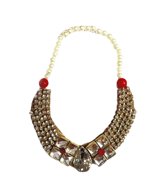 Garland for Devi/Devta with jewels, 3" inches