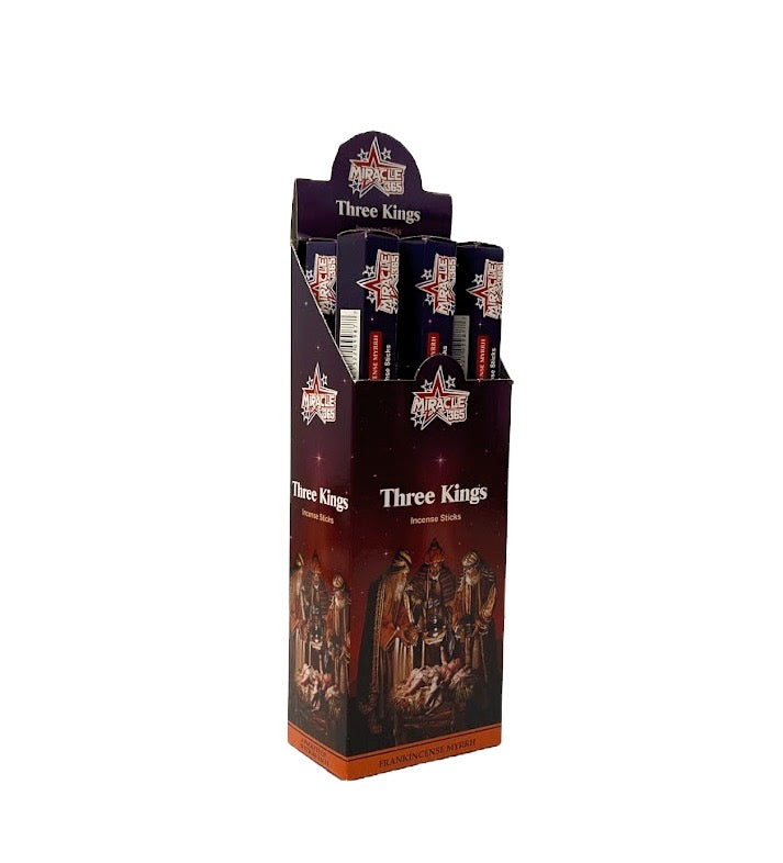 Miracle 365 3 Kings incense sticks (6 tubes of 20 sticks each) (UOM=10pc)