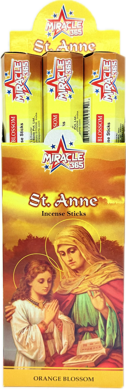 Miracle 365 St. Anne incense (20 sticks * 6 tubes) 10 Packs (MOQ=10pc)