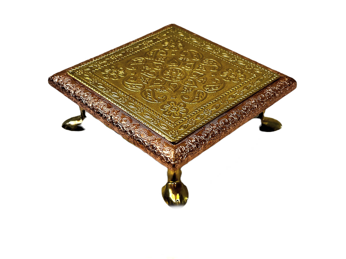 Bajat (pedestle) 6"*6" Brass and copper 80752256666 (MOQ=ea)