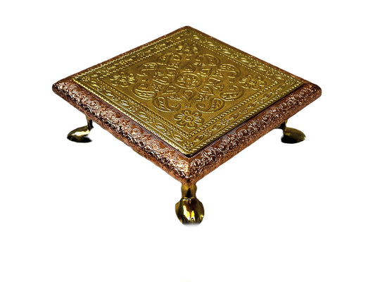 Bajat (pedestle) 6"*6" Brass and copper 80752256666 (MOQ=ea)