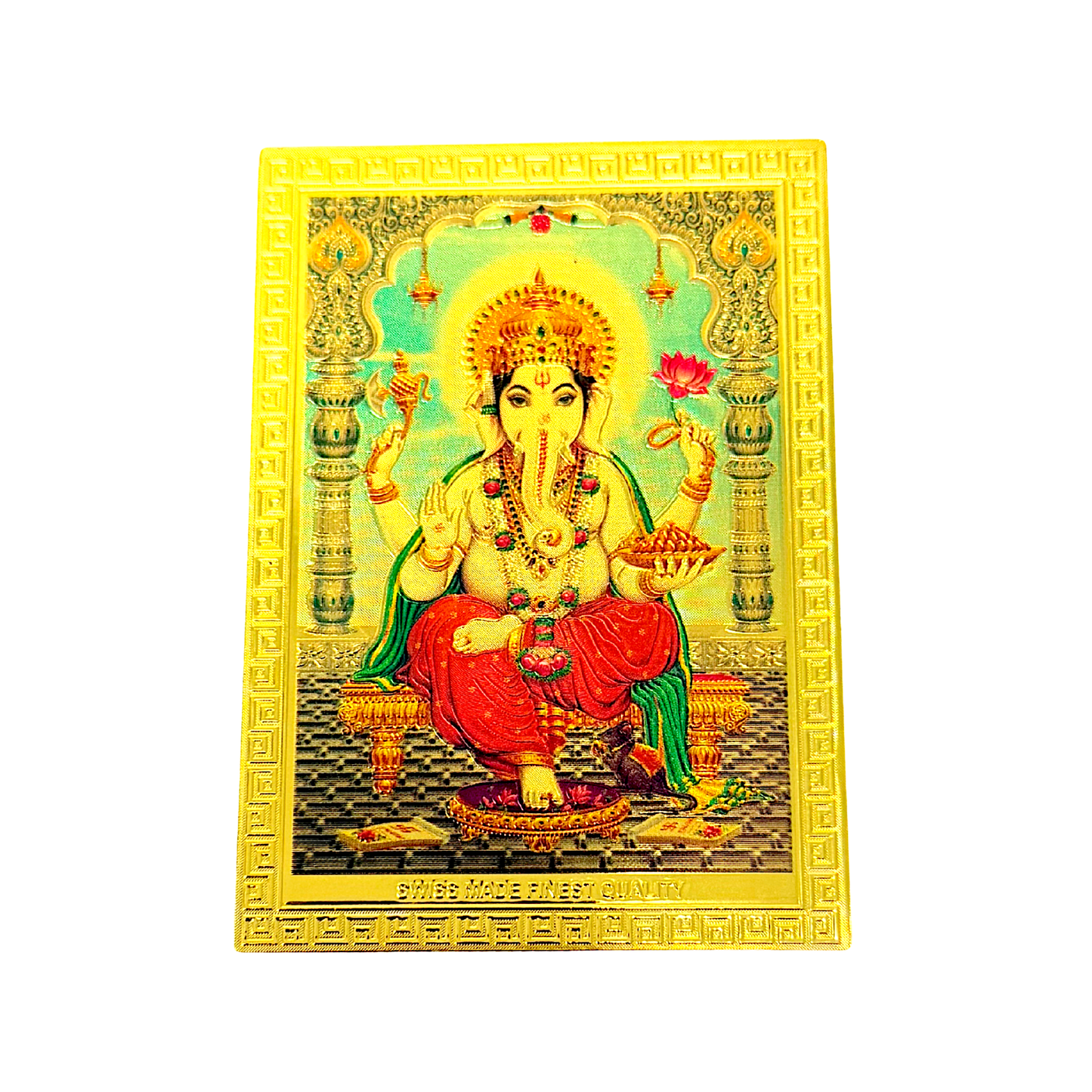 Fridge Magnet, In Gold Assorted hindu gods, 3.5x2.5"(MOQ=dz)