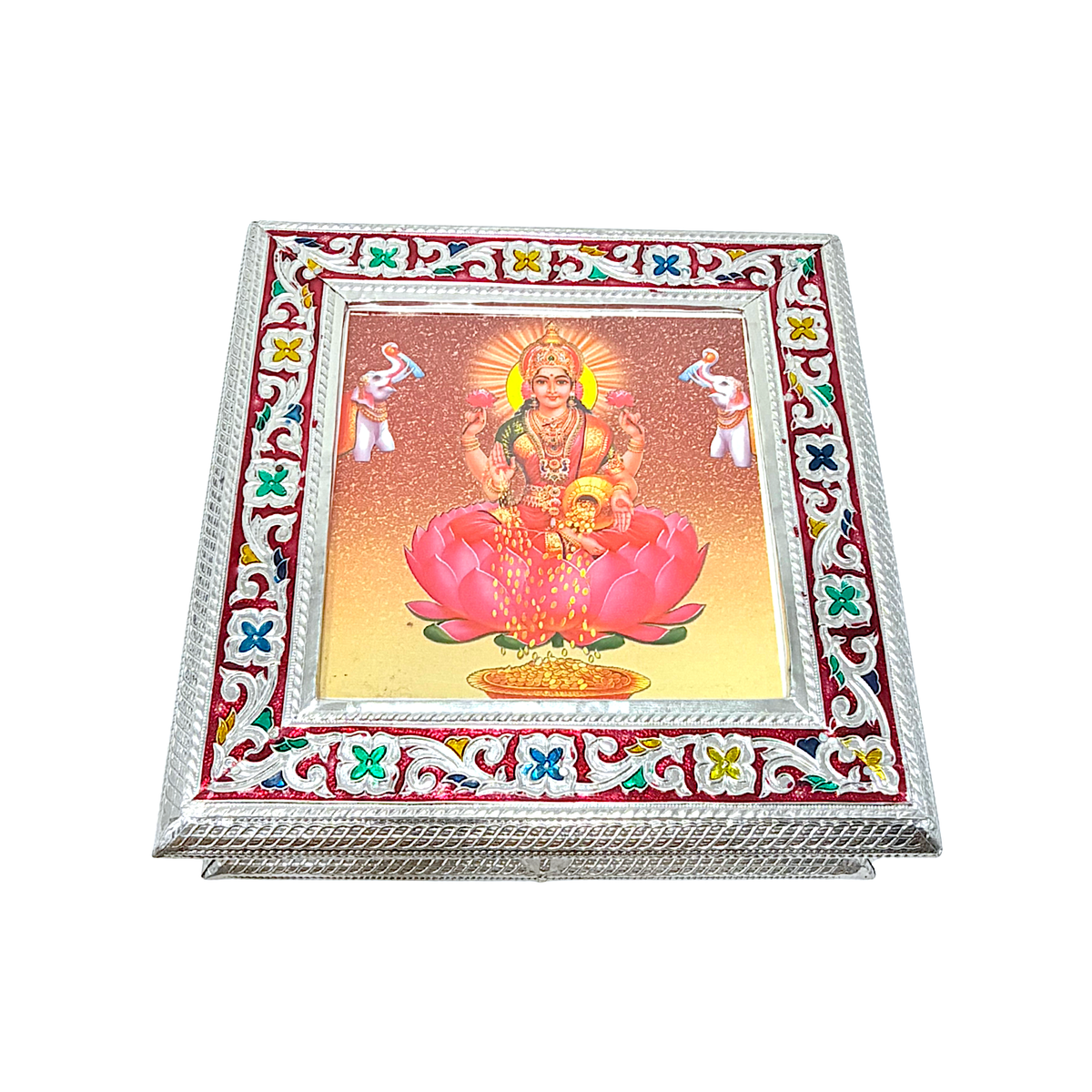 box Meena Brass or silver finish 8"*8" (MOQ=ea)