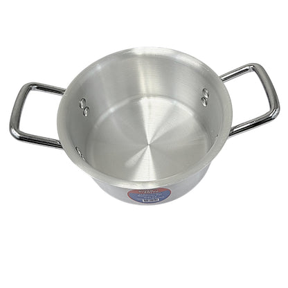 Aluminum pot with Lid - 2.9Qt, 2.7L 3mm thick W:8" H3.75" (MOQ=ea)