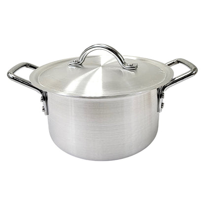 Aluminum pot wit lid4.0 QT 3.8L  3mm thick W: 8.75" H4"   (MOQ=ea)