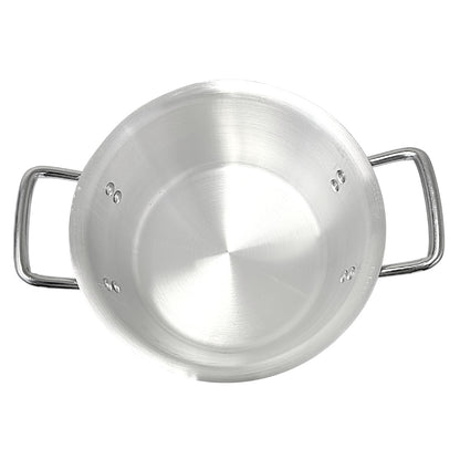 Aluminum pot with Lid - 8.6Qt, 8.1L 3mm W11.25" H:5"  (MOQ=ea)