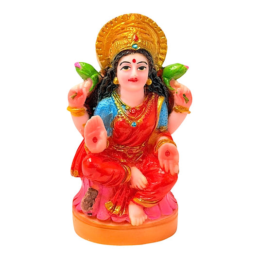 Goddess Laxmi  , colorful marble dust,  3 inches (MOQ=ea)
