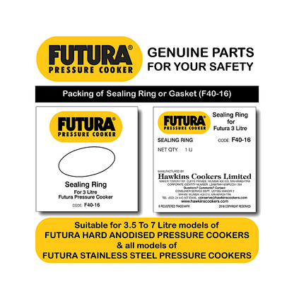 Hawkins futura gasket(sealing ring)3liter   # F4016 (MOQ=ea)