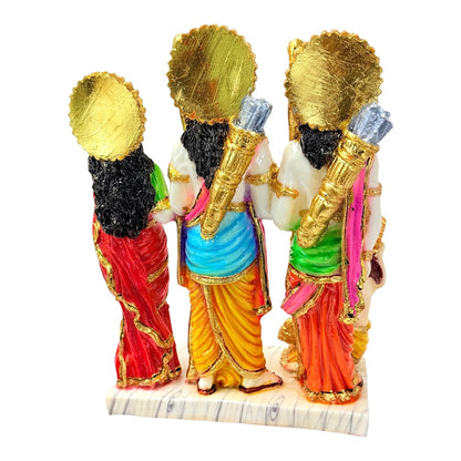 Ram Darbar, color and gold, marble dust 12" (MOQ=ea)
