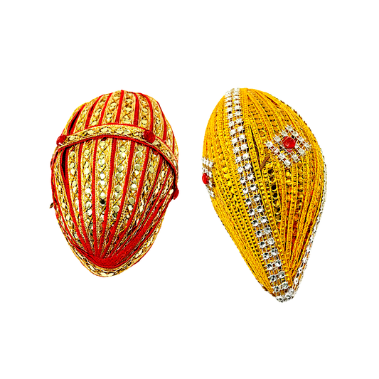 Fancy wedding coconut with shiny gold and silver decor (MOQ=dz)