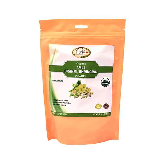 Organic Amla Brahmi/Bringraj powder 200g (MOQ=dz)