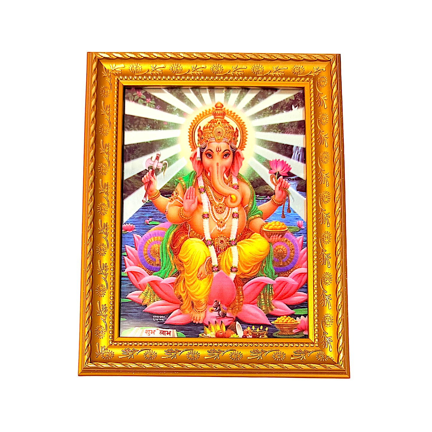 Framed God photo on Glass 8.5"*7" (MOQ=ea)