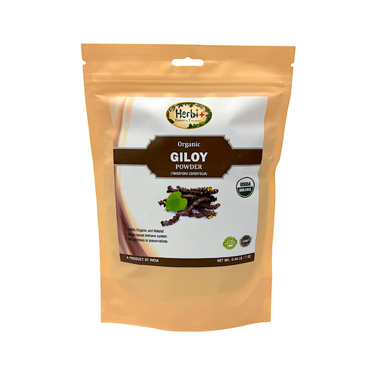 Herbi plus organic Giloy Powder 7oz Anit viral, pro immunity (MOQ=ea)