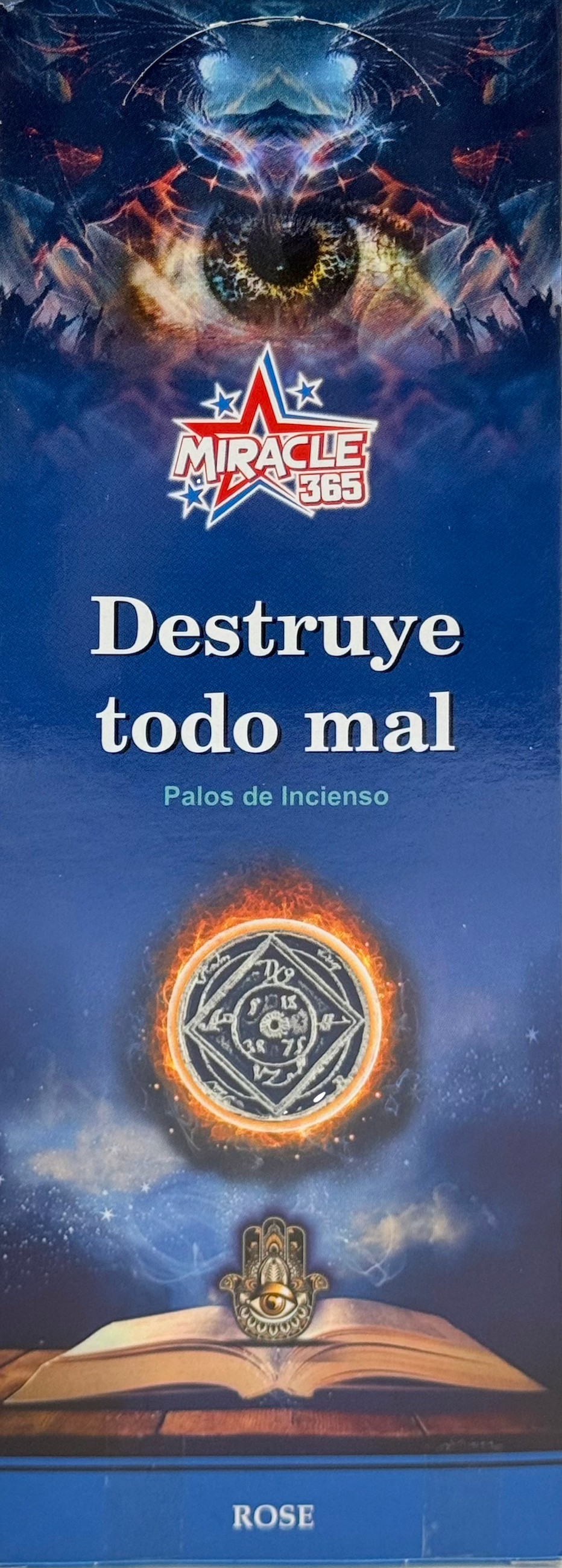 Miracle 365 Destroy All Evil (6 tubes of 20 incense sticks each) Rose (MOQ=10pc)
