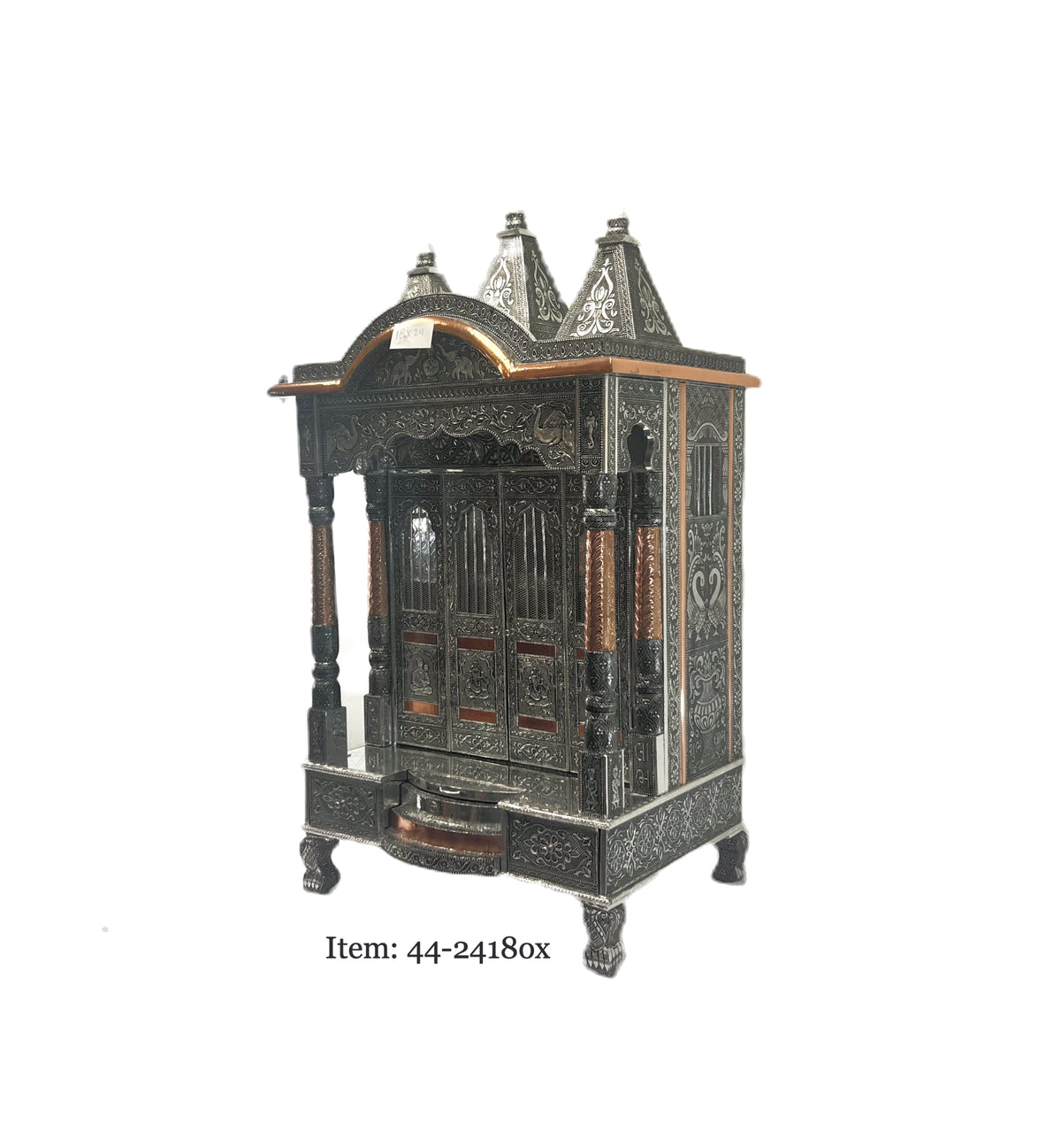 24"*18" Oxadised Mandir (Temple)(80752232418) (MOQ=ea)