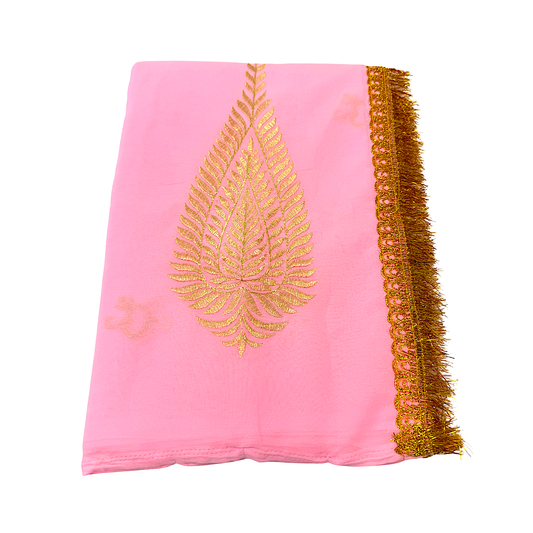 Sari for Puja Pink Color (MOQ=dz)