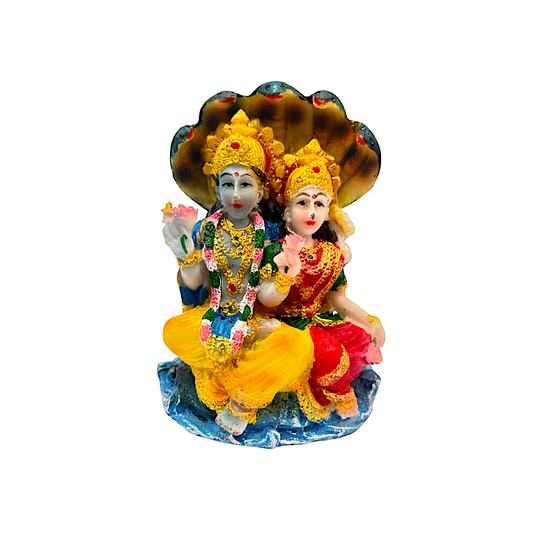 Vishnu and Laxmi 4 inch  8377 (MOQ=ea)