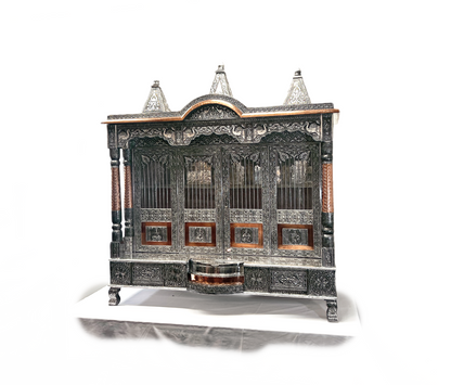 Oxadised with copper lining Mandir 48"x24"(80752234824) (MOQ=ea)