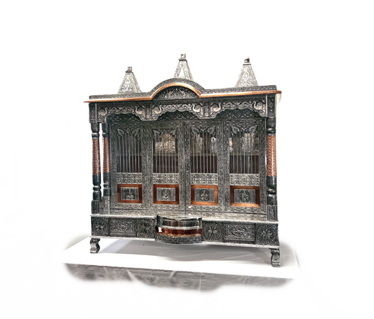 Oxadised with copper lining Mandir 48"x24"(80752234824) (MOQ=ea)