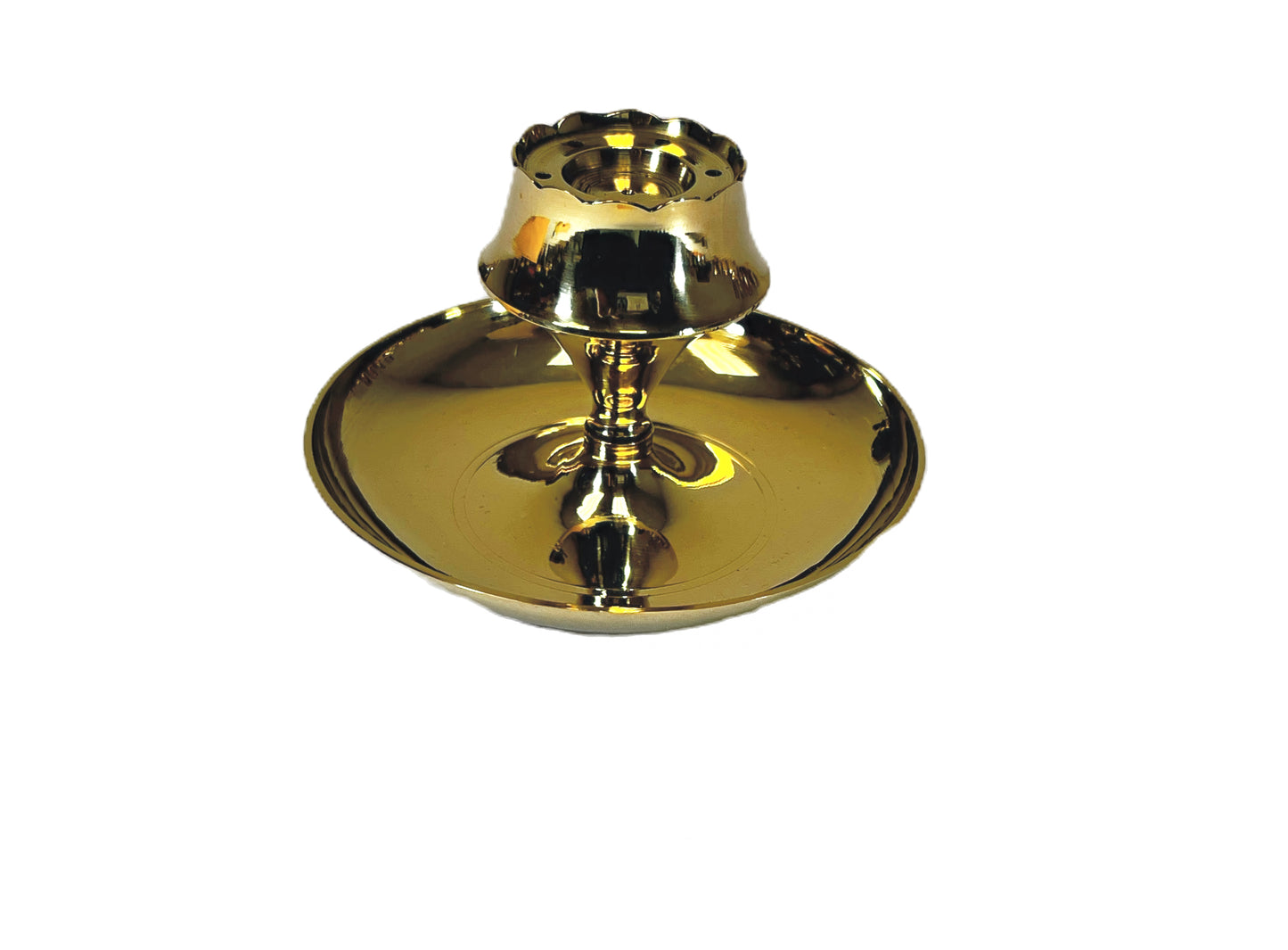 Incense burner with 4 inch plate (MOQ=ea)