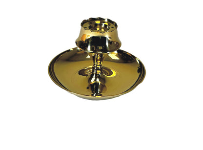 Incense burner with 4 inch plate (MOQ=ea)